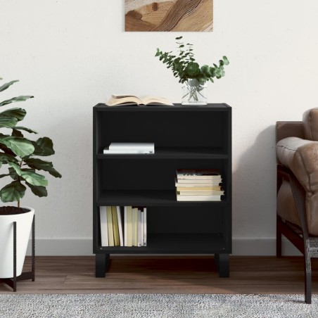 vidaXL Aparador madera de ingeniería negro 57x35x70 cm