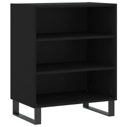 vidaXL Aparador madera de ingeniería negro 57x35x70 cm