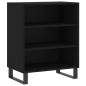 vidaXL Aparador madera de ingeniería negro 57x35x70 cm