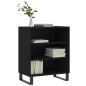 vidaXL Aparador madera de ingeniería negro 57x35x70 cm