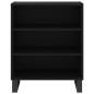 vidaXL Aparador madera de ingeniería negro 57x35x70 cm