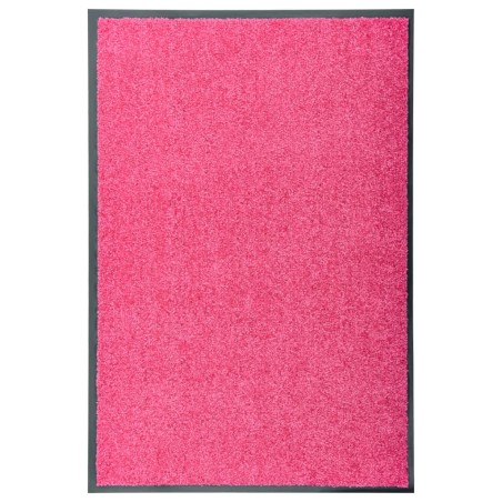 vidaXL Felpudo lavable rosa 60x90 cm