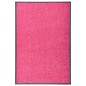 vidaXL Felpudo lavable rosa 60x90 cm vidaXL Felpudo lavable rosa 60x90 cm
