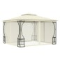 vidaXL Cenador con redes color crema 300x300x265 cm vidaXL Cenador con redes color crema 300x300x265 cm
