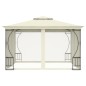 vidaXL Cenador con redes color crema 300x300x265 cm vidaXL Cenador con redes color crema 300x300x265 cm