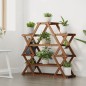 vidaXL Soporte para flores de madera maciza abeto 110x25x105 cm vidaXL Soporte para flores de madera maciza abeto 110x25x105 cm