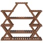 vidaXL Soporte para flores de madera maciza abeto 110x25x105 cm vidaXL Soporte para flores de madera maciza abeto 110x25x105 cm