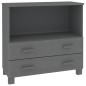 vidaXL Aparador HAMAR madera maciza pino gris oscuro 85x35x80 cm vidaXL Aparador HAMAR madera maciza pino gris oscuro 85x35x80 cm