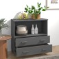 vidaXL Aparador HAMAR madera maciza pino gris oscuro 85x35x80 cm vidaXL Aparador HAMAR madera maciza pino gris oscuro 85x35x80 cm