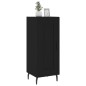 vidaXL Aparador de madera contrachapada negro 34,5x34x90 cm vidaXL Aparador de madera contrachapada negro 34,5x34x90 cm