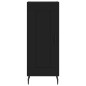 vidaXL Aparador de madera contrachapada negro 34,5x34x90 cm vidaXL Aparador de madera contrachapada negro 34,5x34x90 cm