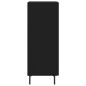 vidaXL Aparador de madera contrachapada negro 34,5x34x90 cm vidaXL Aparador de madera contrachapada negro 34,5x34x90 cm