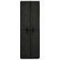 vidaXL Mueble zapatero de tela con funda negro 60x30x166 cm vidaXL Mueble zapatero de tela con funda negro 60x30x166 cm