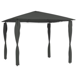 vidaXL Cenador con cubiertas de postes antracita 3x3x2,6 m 160 g/m²