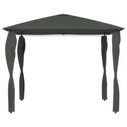 vidaXL Cenador con cubiertas de postes antracita 3x3x2,6 m 160 g/m²