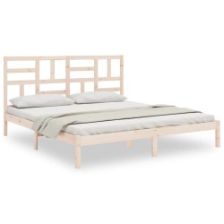 vidaXL Estructura de cama madera maciza 180x200 cm