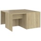 vidaXL Mesas de centro 4 pzas contrachapada roble Sonoma 33x33x33 cm vidaXL Mesas de centro 4 pzas contrachapada roble Sonoma 33x33x33 cm