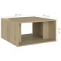 vidaXL Mesas de centro 4 pzas contrachapada roble Sonoma 33x33x33 cm vidaXL Mesas de centro 4 pzas contrachapada roble Sonoma 33x33x33 cm