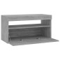 vidaXL Mueble de TV con luces LED gris Sonoma 75x35x40 cm
