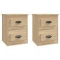vidaXL Mesita de noche de pared 2 uds color roble Sonoma 41,5x36x53 cm vidaXL Mesita de noche de pared 2 uds color roble Sonoma 41,5x36x53 cm