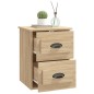 vidaXL Mesita de noche de pared 2 uds color roble Sonoma 41,5x36x53 cm vidaXL Mesita de noche de pared 2 uds color roble Sonoma 41,5x36x53 cm
