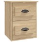 vidaXL Mesita de noche de pared 2 uds color roble Sonoma 41,5x36x53 cm vidaXL Mesita de noche de pared 2 uds color roble Sonoma 41,5x36x53 cm