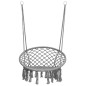 vidaXL Silla colgante hamaca columpio 80 cm gris vidaXL Silla colgante hamaca columpio 80 cm gris