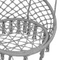 vidaXL Silla colgante hamaca columpio 80 cm gris vidaXL Silla colgante hamaca columpio 80 cm gris