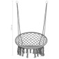 vidaXL Silla colgante hamaca columpio 80 cm gris vidaXL Silla colgante hamaca columpio 80 cm gris