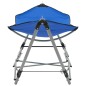 vidaXL Hamaca con soporte plegable azul vidaXL Hamaca con soporte plegable azul
