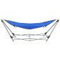 vidaXL Hamaca con soporte plegable azul vidaXL Hamaca con soporte plegable azul