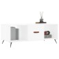vidaXL Mesa de centro madera contrachapada blanco 102x50x40 cm vidaXL Mesa de centro madera contrachapada blanco 102x50x40 cm