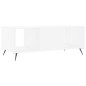 vidaXL Mesa de centro madera contrachapada blanco 102x50x40 cm vidaXL Mesa de centro madera contrachapada blanco 102x50x40 cm