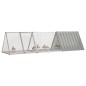 vidaXL Jaula para conejos acero galvanizado gris 302,5x80,5x71 cm vidaXL Jaula para conejos acero galvanizado gris 302,5x80,5x71 cm