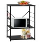 vidaXL Armario para microondas madera ingeniería negro 60x39,6x79,5 cm vidaXL Armario para microondas madera ingeniería negro 60x39,6x79,5 cm
