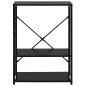 vidaXL Armario para microondas madera ingeniería negro 60x39,6x79,5 cm vidaXL Armario para microondas madera ingeniería negro 60x39,6x79,5 cm