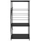 vidaXL Armario para microondas madera ingeniería negro 60x39,6x79,5 cm vidaXL Armario para microondas madera ingeniería negro 60x39,6x79,5 cm