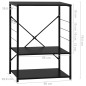 vidaXL Armario para microondas madera ingeniería negro 60x39,6x79,5 cm vidaXL Armario para microondas madera ingeniería negro 60x39,6x79,5 cm
