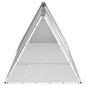 vidaXL Jaula para conejos acero galvanizado gris 302,5x80,5x71 cm vidaXL Jaula para conejos acero galvanizado gris 302,5x80,5x71 cm