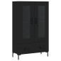 vidaXL Aparador alto madera de ingeniería negro 69,5x31x115 cm vidaXL Aparador alto madera de ingeniería negro 69,5x31x115 cm