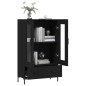 vidaXL Aparador alto madera de ingeniería negro 69,5x31x115 cm vidaXL Aparador alto madera de ingeniería negro 69,5x31x115 cm