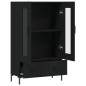 vidaXL Aparador alto madera de ingeniería negro 69,5x31x115 cm vidaXL Aparador alto madera de ingeniería negro 69,5x31x115 cm