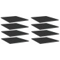vidaXL Estante estantería 8 uds contrachapada negro brillo 40x50x1,5cm vidaXL Estante estantería 8 uds contrachapada negro brillo 40x50x1,5cm