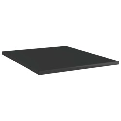 vidaXL Estante estantería 8 uds contrachapada negro brillo 40x50x1,5cm