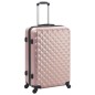 vidaXL Juego de maletas rígidas ruedas trolley 3 pzas rosa dorado ABS vidaXL Juego de maletas rígidas ruedas trolley 3 pzas rosa dorado ABS