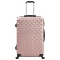 vidaXL Juego de maletas rígidas ruedas trolley 3 pzas rosa dorado ABS vidaXL Juego de maletas rígidas ruedas trolley 3 pzas rosa dorado ABS