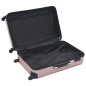 vidaXL Juego de maletas rígidas ruedas trolley 3 pzas rosa dorado ABS vidaXL Juego de maletas rígidas ruedas trolley 3 pzas rosa dorado ABS