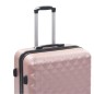 vidaXL Juego de maletas rígidas ruedas trolley 3 pzas rosa dorado ABS vidaXL Juego de maletas rígidas ruedas trolley 3 pzas rosa dorado ABS