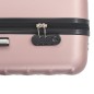 vidaXL Juego de maletas rígidas ruedas trolley 3 pzas rosa dorado ABS vidaXL Juego de maletas rígidas ruedas trolley 3 pzas rosa dorado ABS