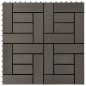vidaXL Baldosas de porche de WPC 30x30 cm 1 m² marrón oscuro 11 uds vidaXL Baldosas de porche de WPC 30x30 cm 1 m² marrón oscuro 11 uds